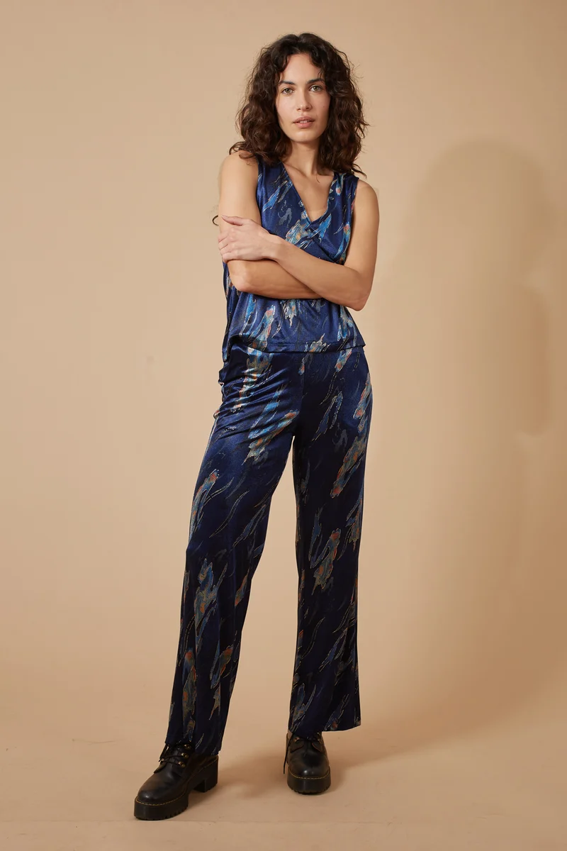 Traffic People ned trousers blue