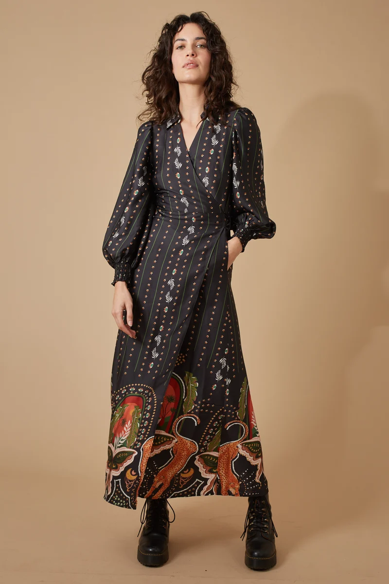 Traffic People loretta dress black