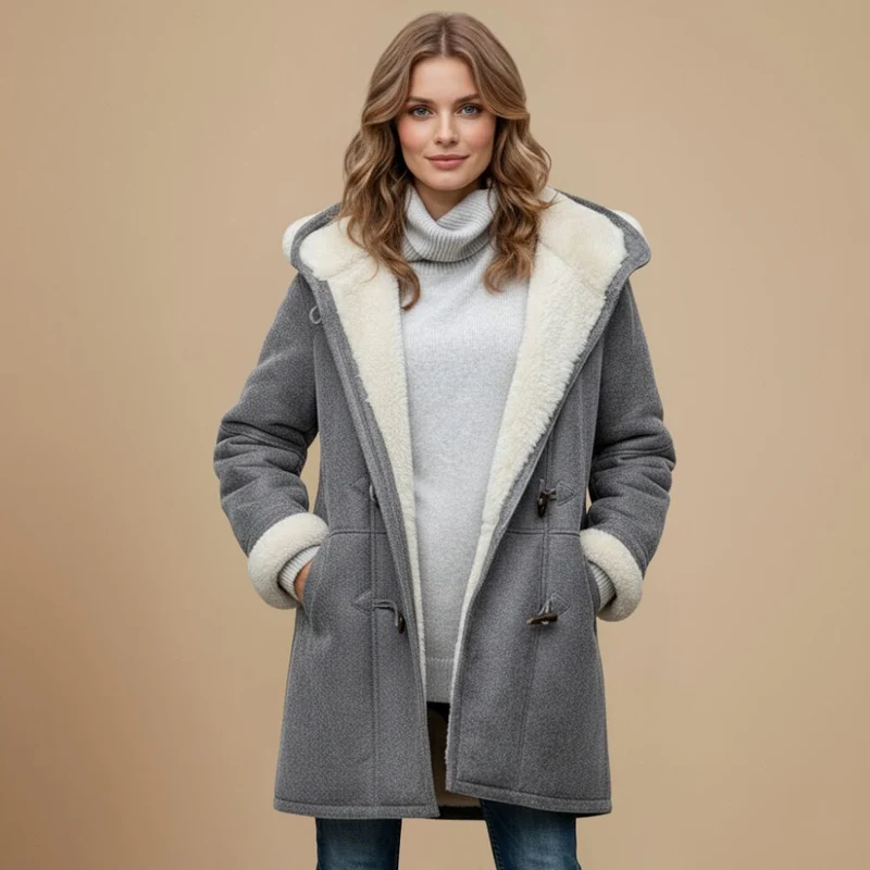 Dames Winterjas met Toggleknopen – Tijdloze Warmte & Stijl