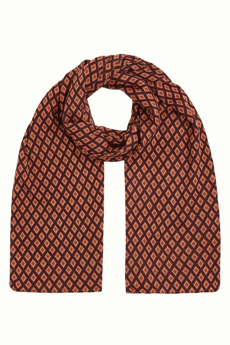 King Louie scarf brash cabernet red