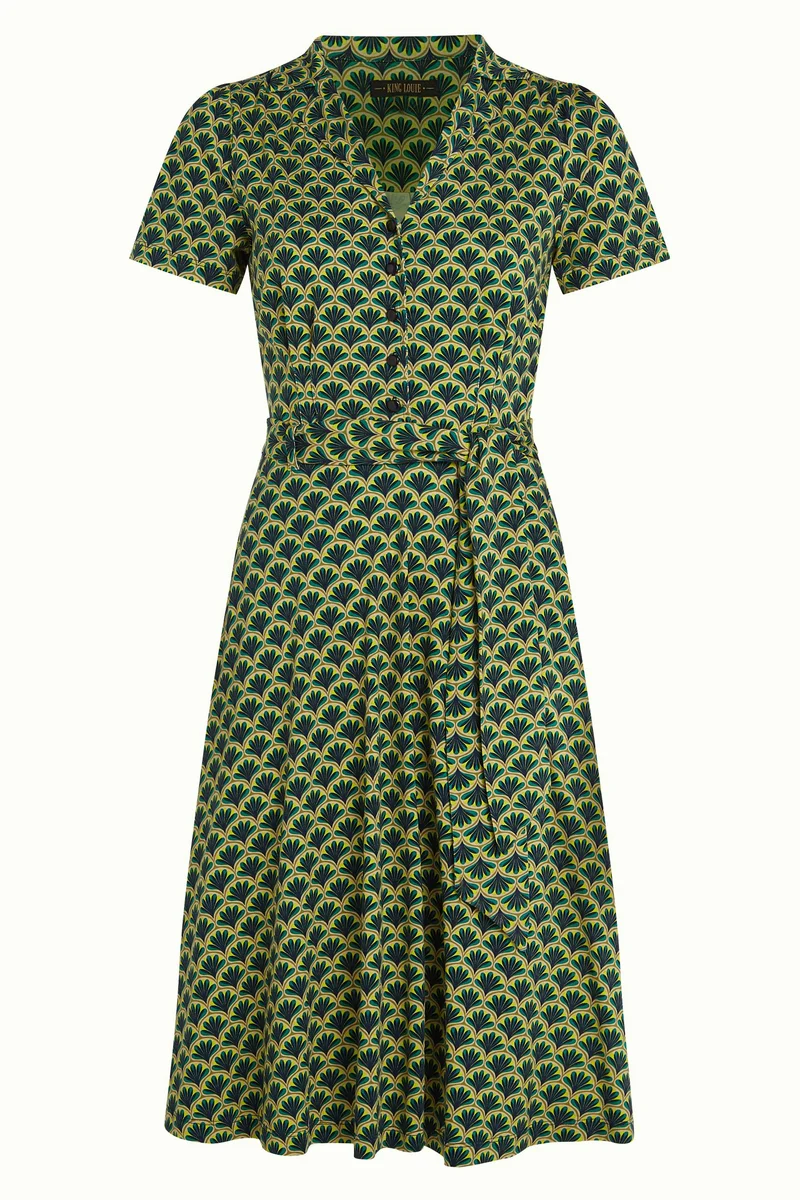 King Louie sheeva dress touche beacon blue