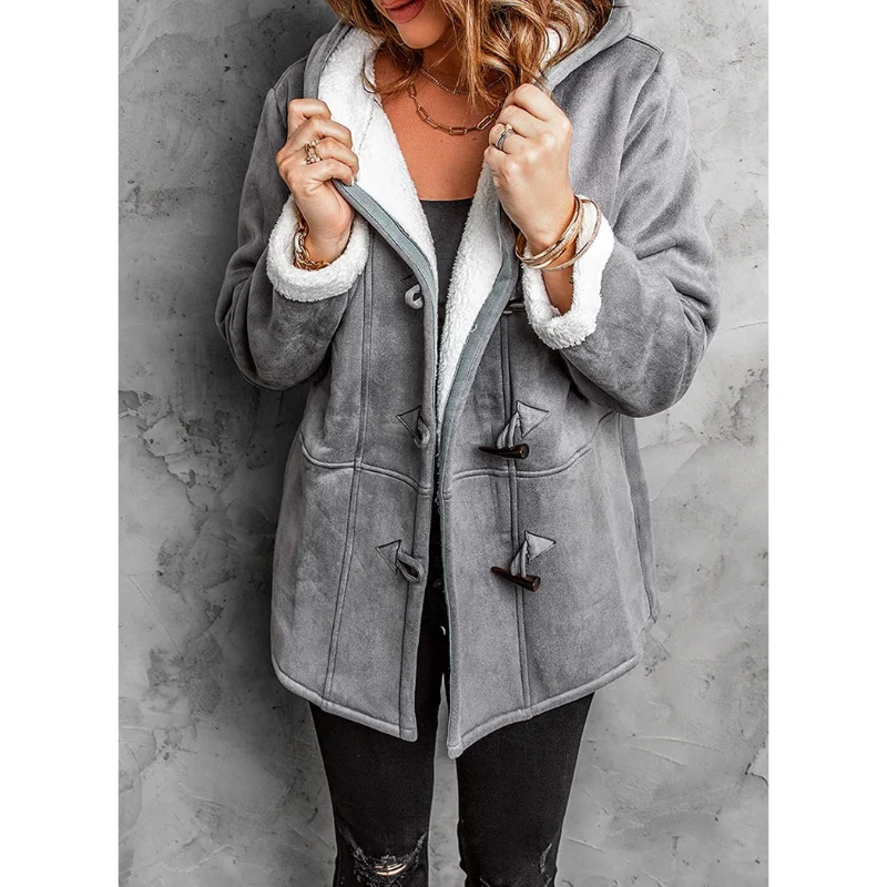 Dames Winterjas met Toggle Sluiting en Capuchon – Warm & Tijdloos