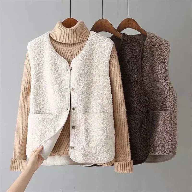 Mouwloos Vest met Knopen voor Dames | Ideaal voor Laagjes in de Herfst en Winter