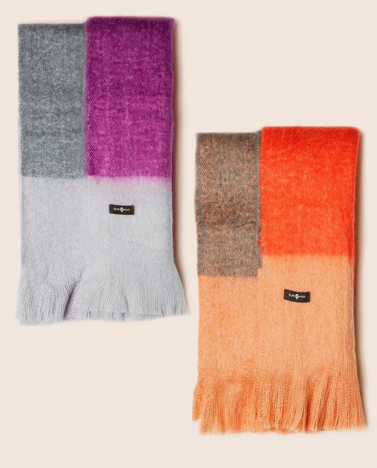 Surkana color blocks scarf