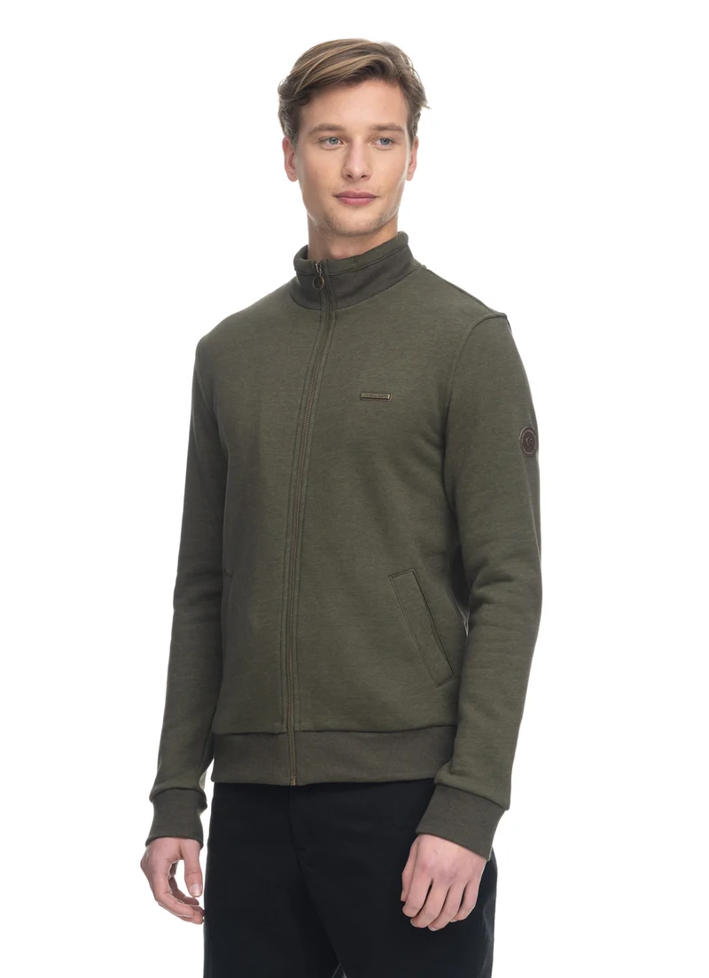 Groen vest met ritssluiting | Ragwear trayne olive