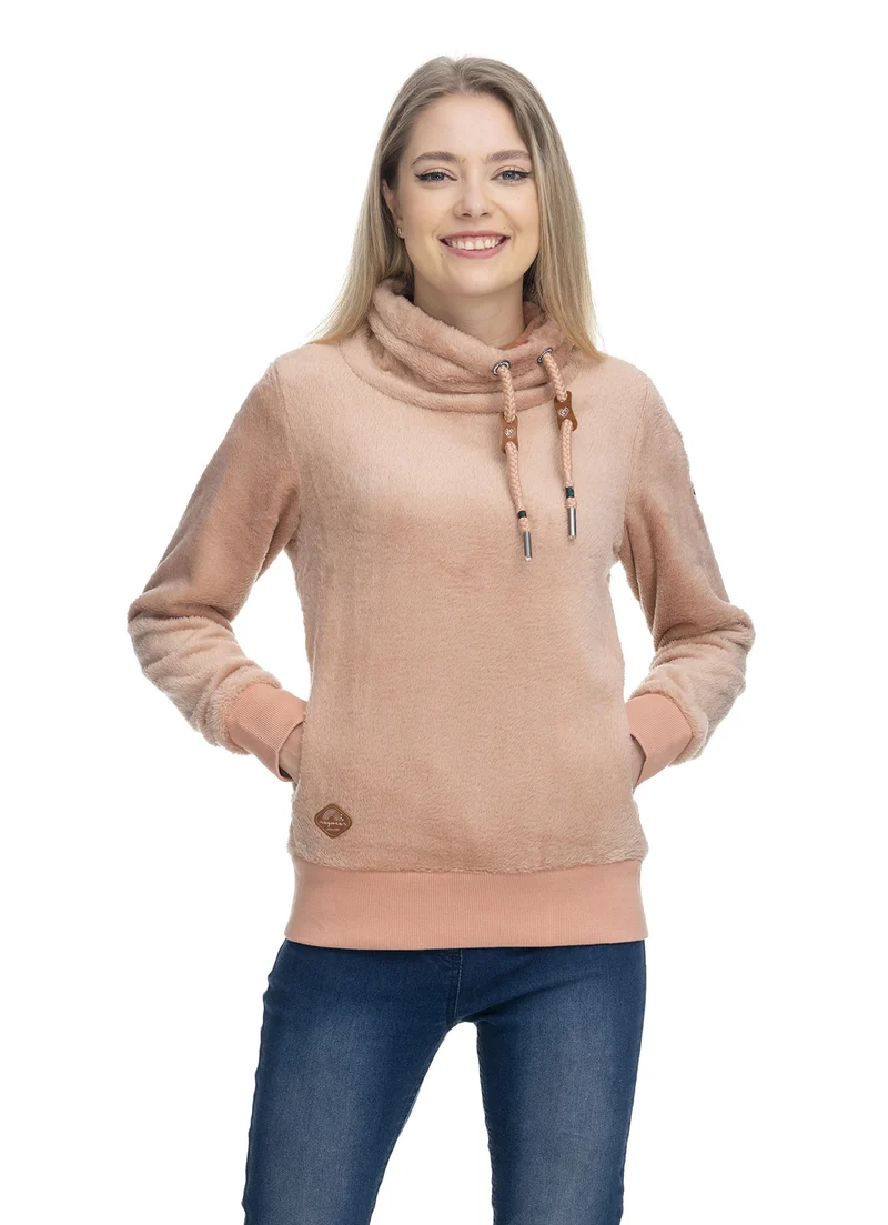 Trui met brede kraag | Ragwear sweatshirt menny nude