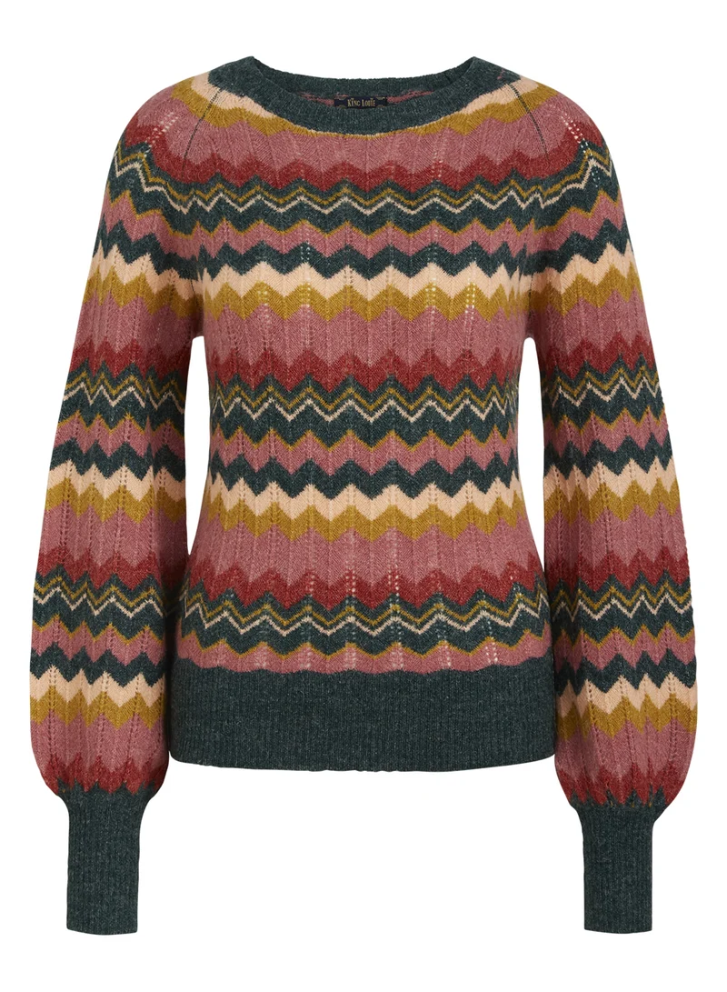 King Louie raglan sweater sin city pine green