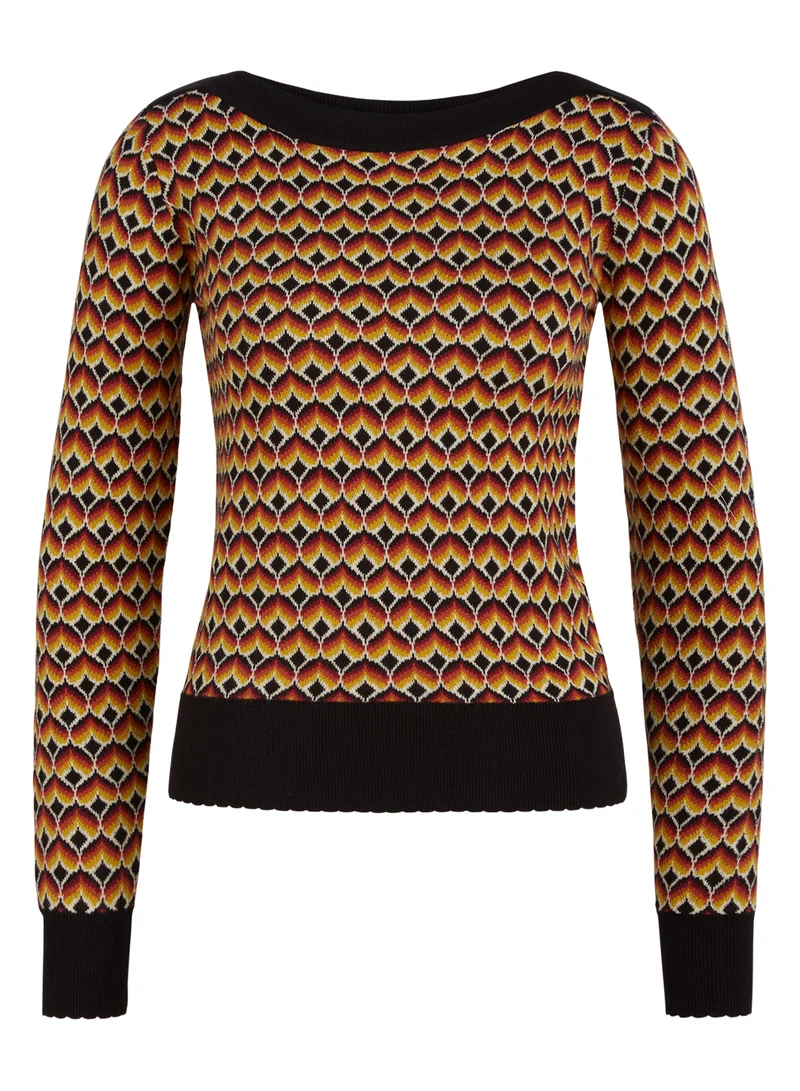 Trui van biologisch katoen | King Louie Audrey top lollipop black