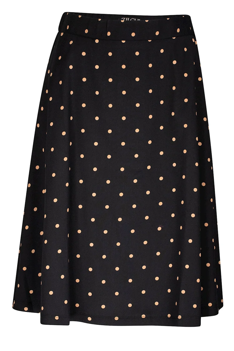 Zwarte rok met stippenprint | Zilch skirt polkadot black