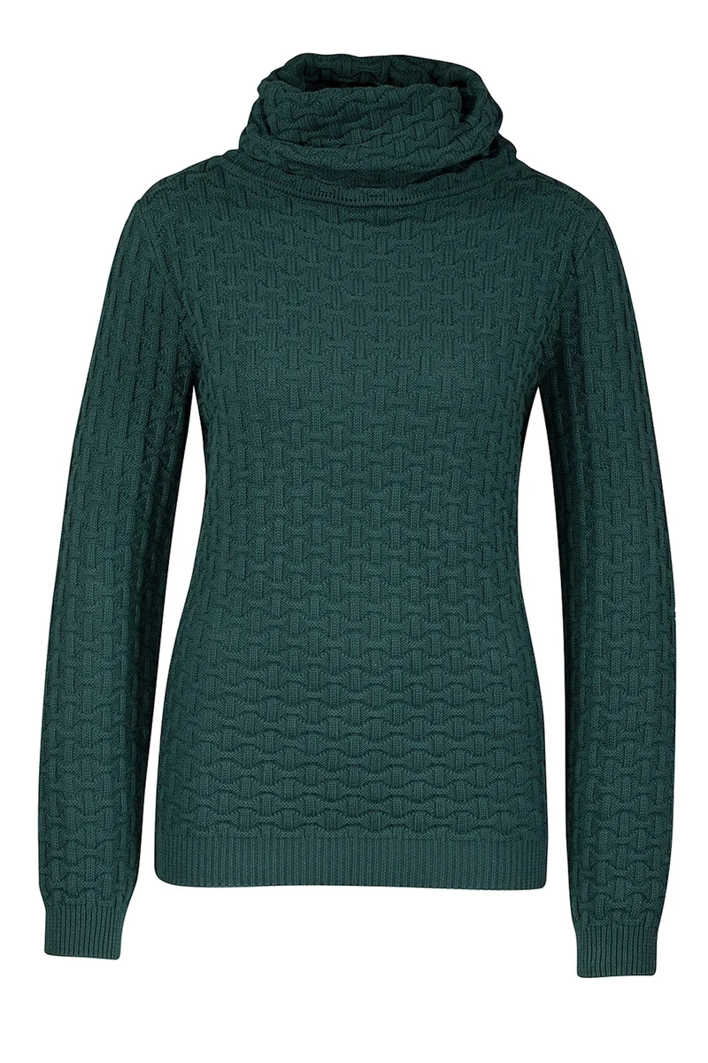 Warme groene coltrui | Zilch sweater pine
