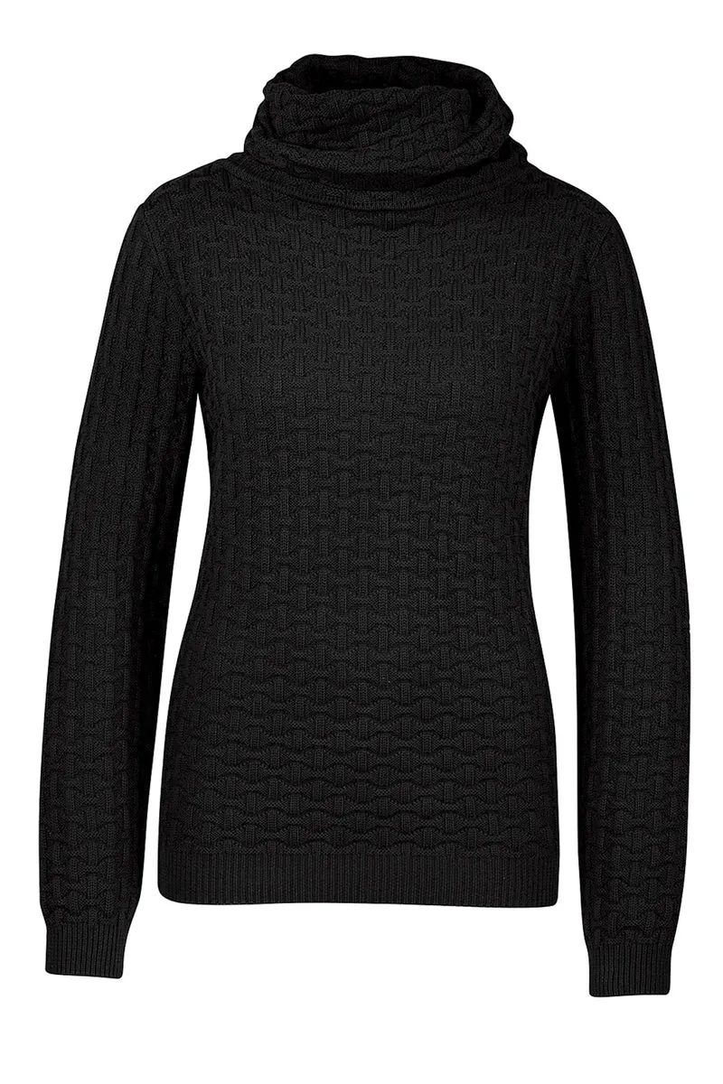 Warme zwarte coltrui | Zilch sweater black