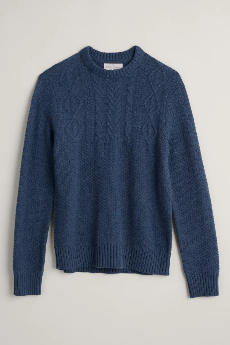 Seasalt Cornwall men's gunwale jumper admiral