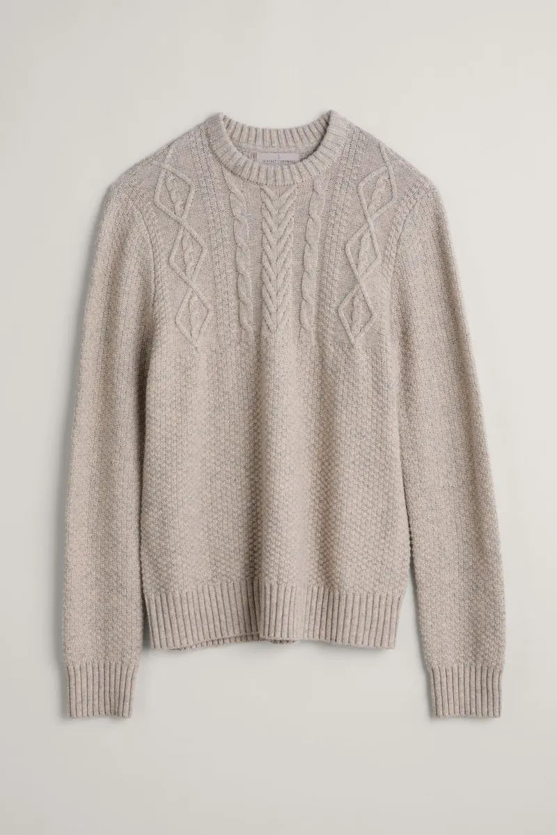 Seasalt Cornwall men's gunwale jumper aran