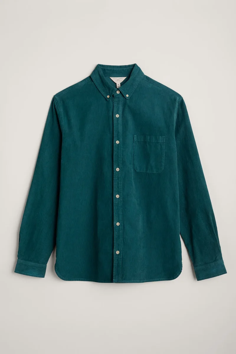 Heren overhemd | Seasalt Cornwall men's cannis shirt dark lake