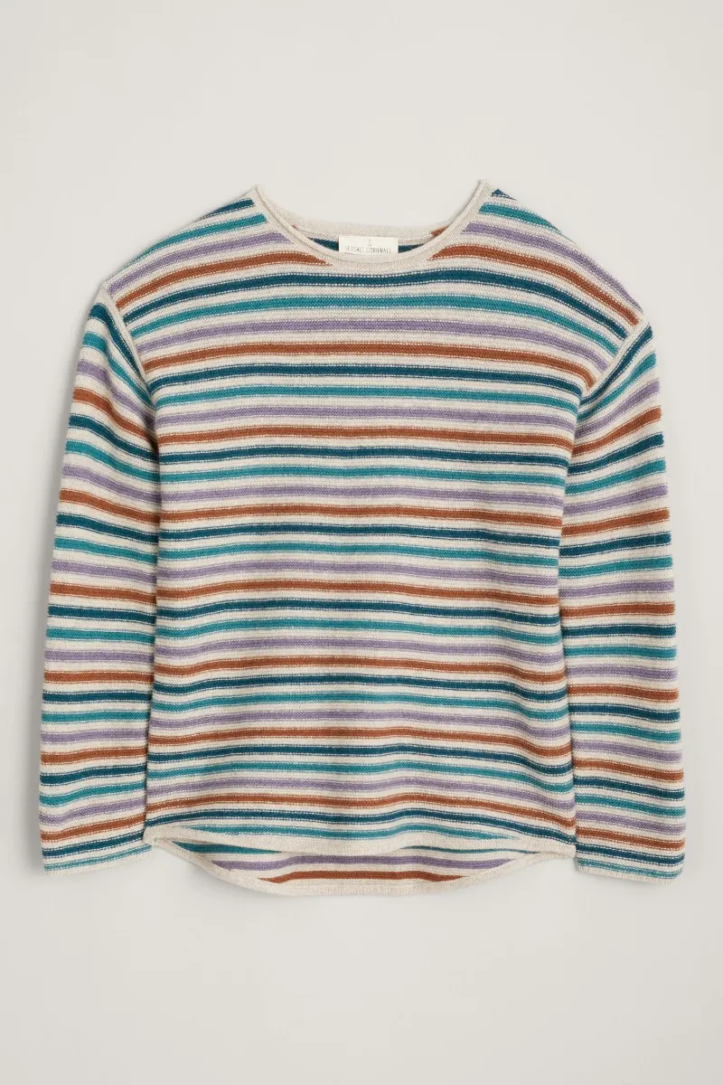 Seasalt Cornwall fruity jumper II mini cornish aran echium mix