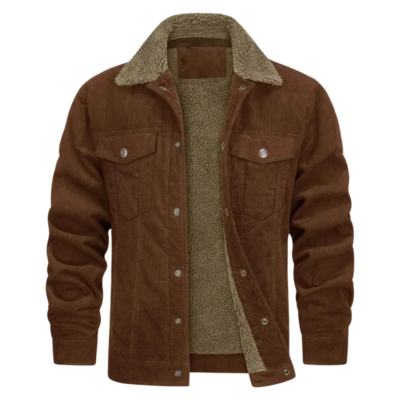 Heren Jas Winter Lange Mouwen Met Cutaway Kraag Modern Stijl