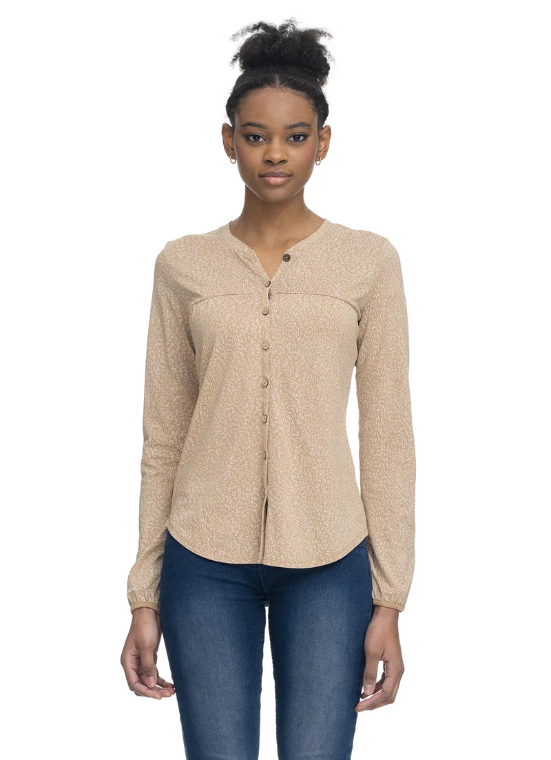 Lichtbruine blouse | Ragwear blouse zofka organic sand
