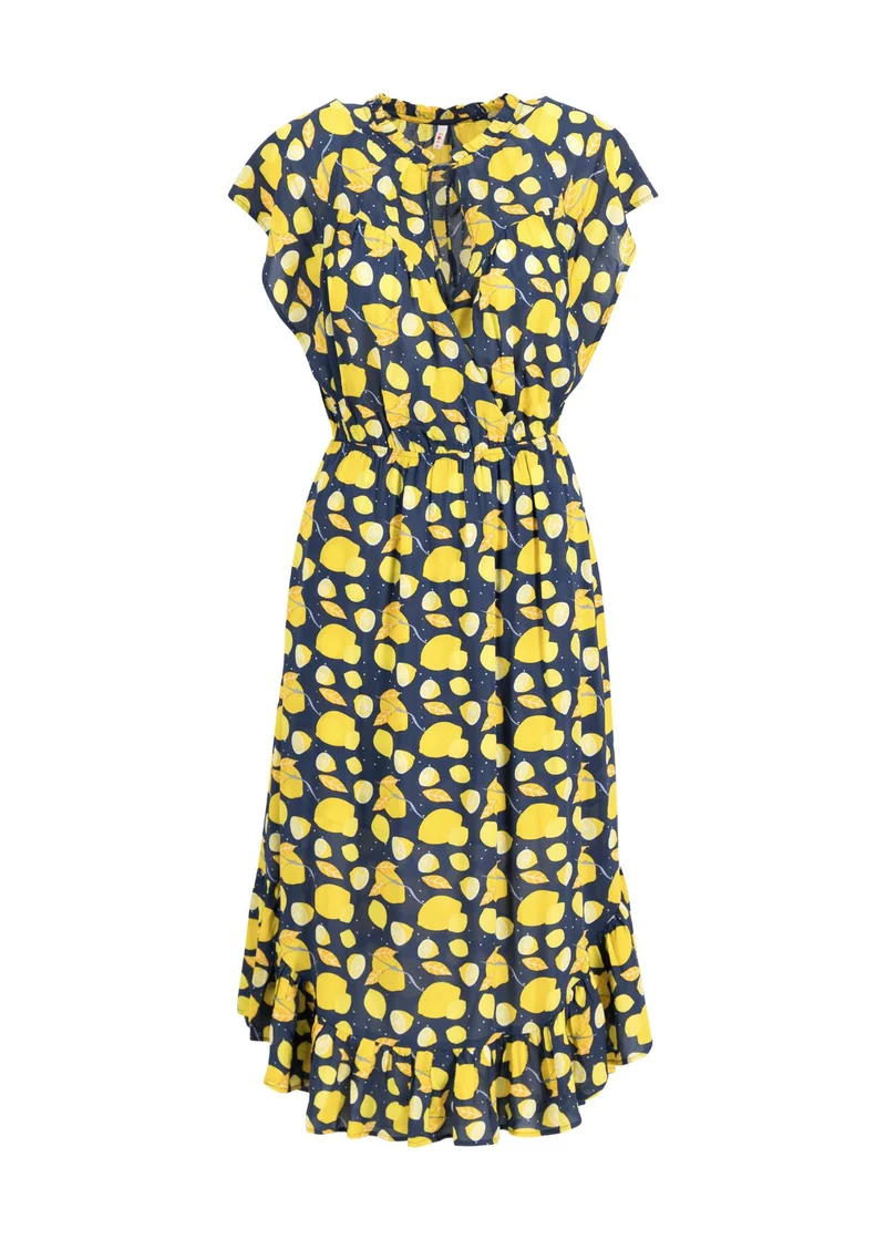 Zomerse jurk met citroenenprint | Blutsgeschwister loves lightest wings serra limone