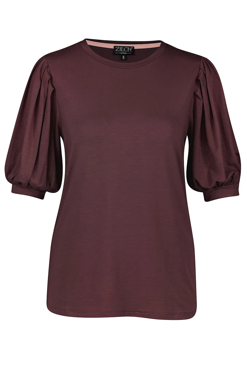 Top van duurzame viscose | Zilch top fancy sleeve urban