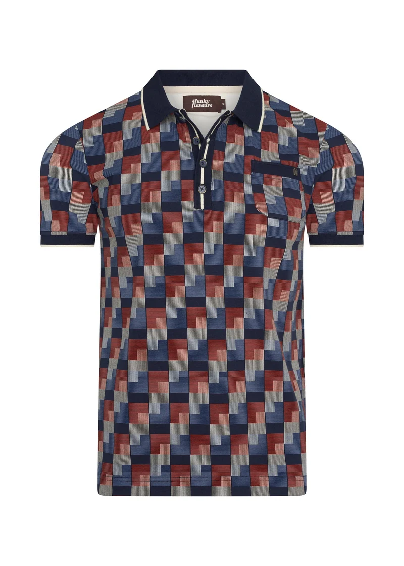Polo met geometrische print | 4Funkyflavours sanctuary