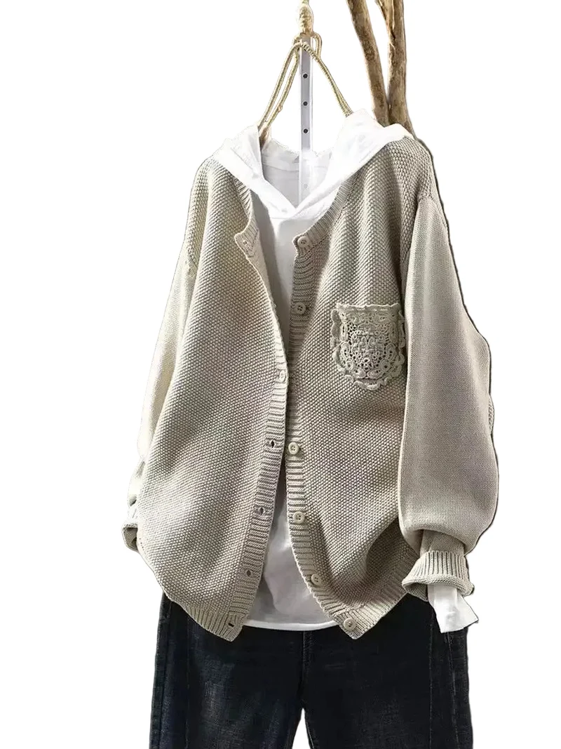 Dames Cardigan Met Kanten Details