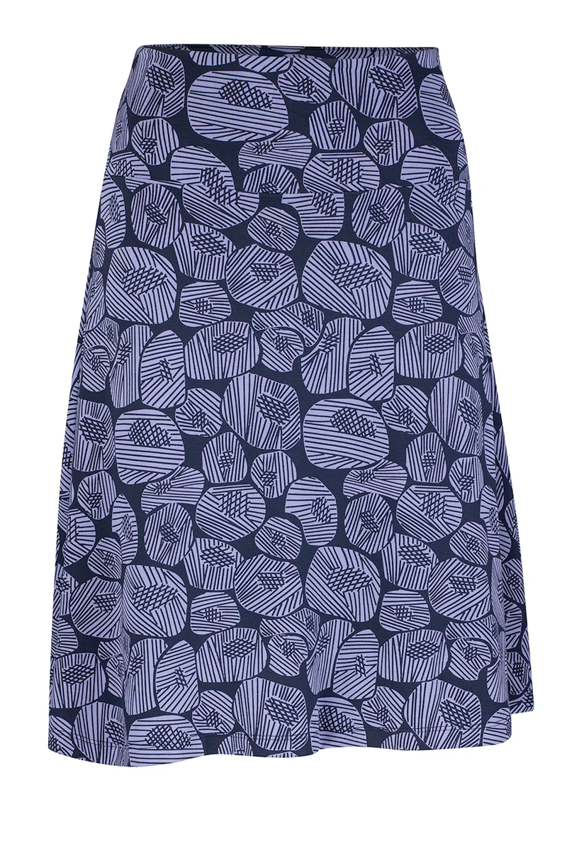Zilch skirt wide graphic lavender