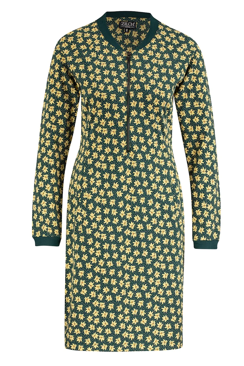Zilch dress zipper edelweiss pine