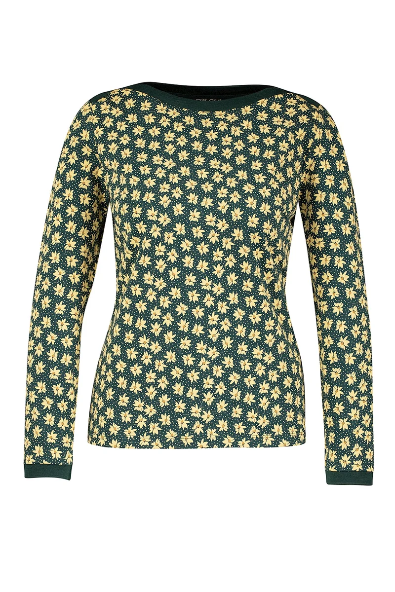 Zilch top boatneck edelweiss pine