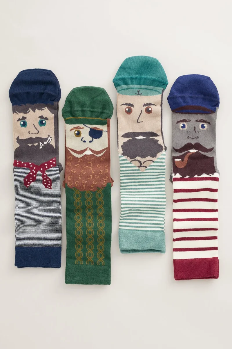 Seasalt Cornwall fisherman's feet box O'4 men's cripps cove mix