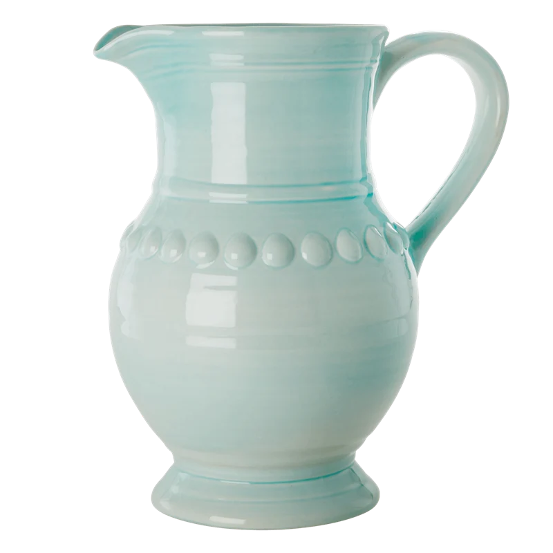 Rice extra large ceramic jug mint