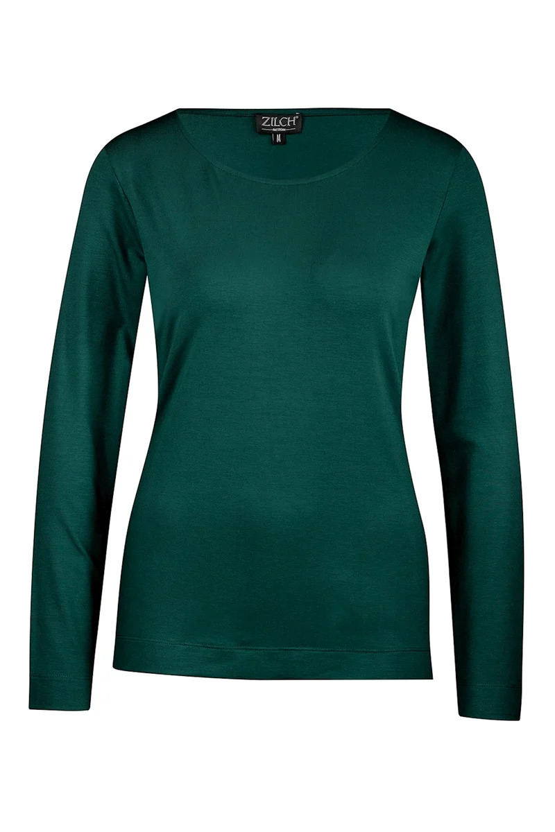 Groene aansluitende top | Zilch top basic pine