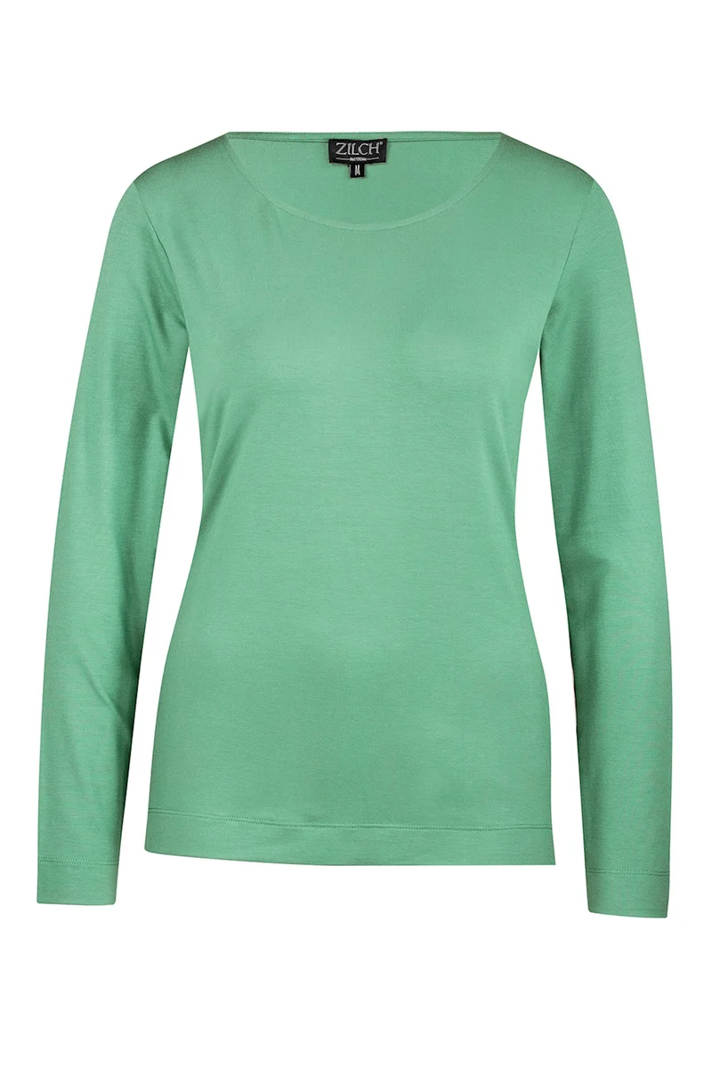 Groene aansluitende top | Zilch top basic jade