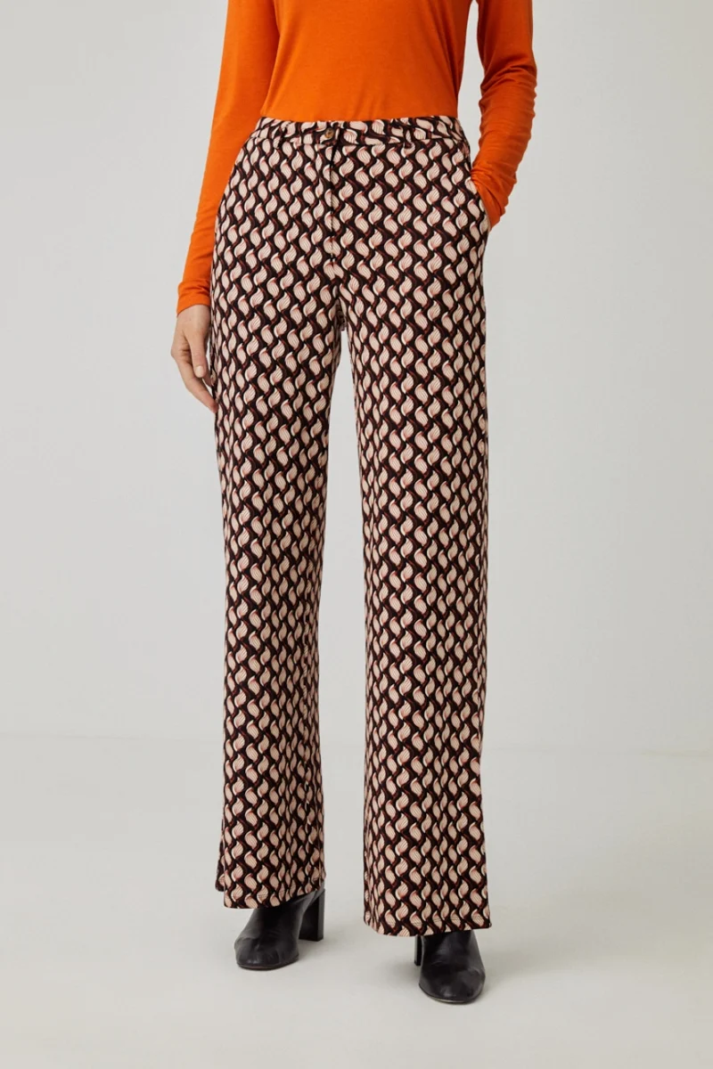 Broek met rechte pijpen | Surkana straight trousers with pockets black