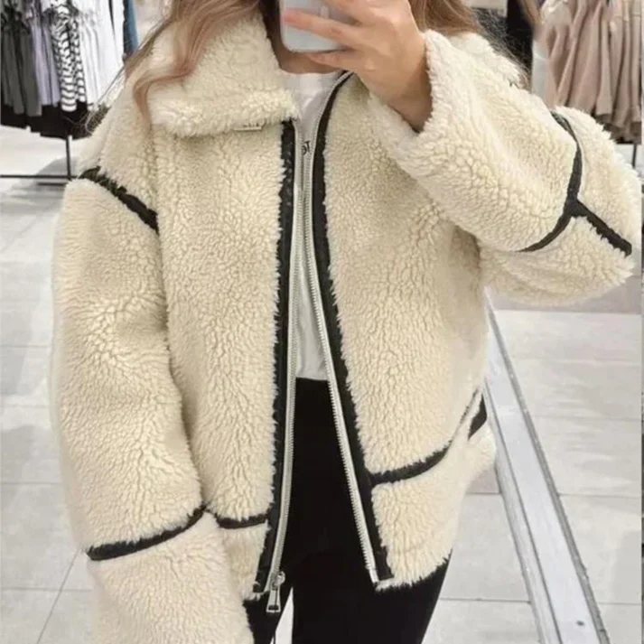 Luxe Korte Jas | Elegante Beige Herfstjas
