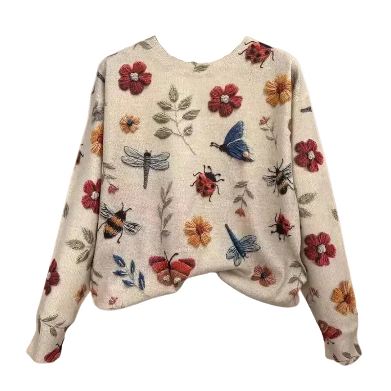 Dames Trui Gebreid Chic Met Trendy Details