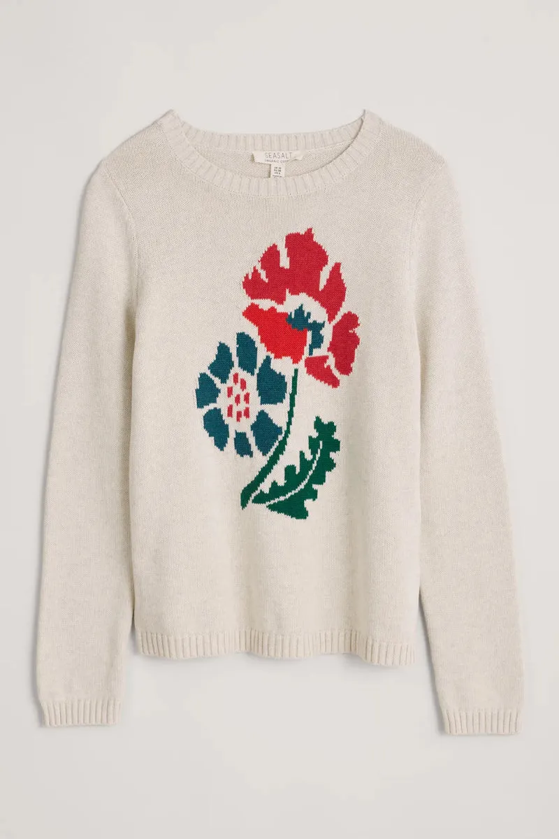 Seasalt Cornwall new bud jumper belle bloom multi