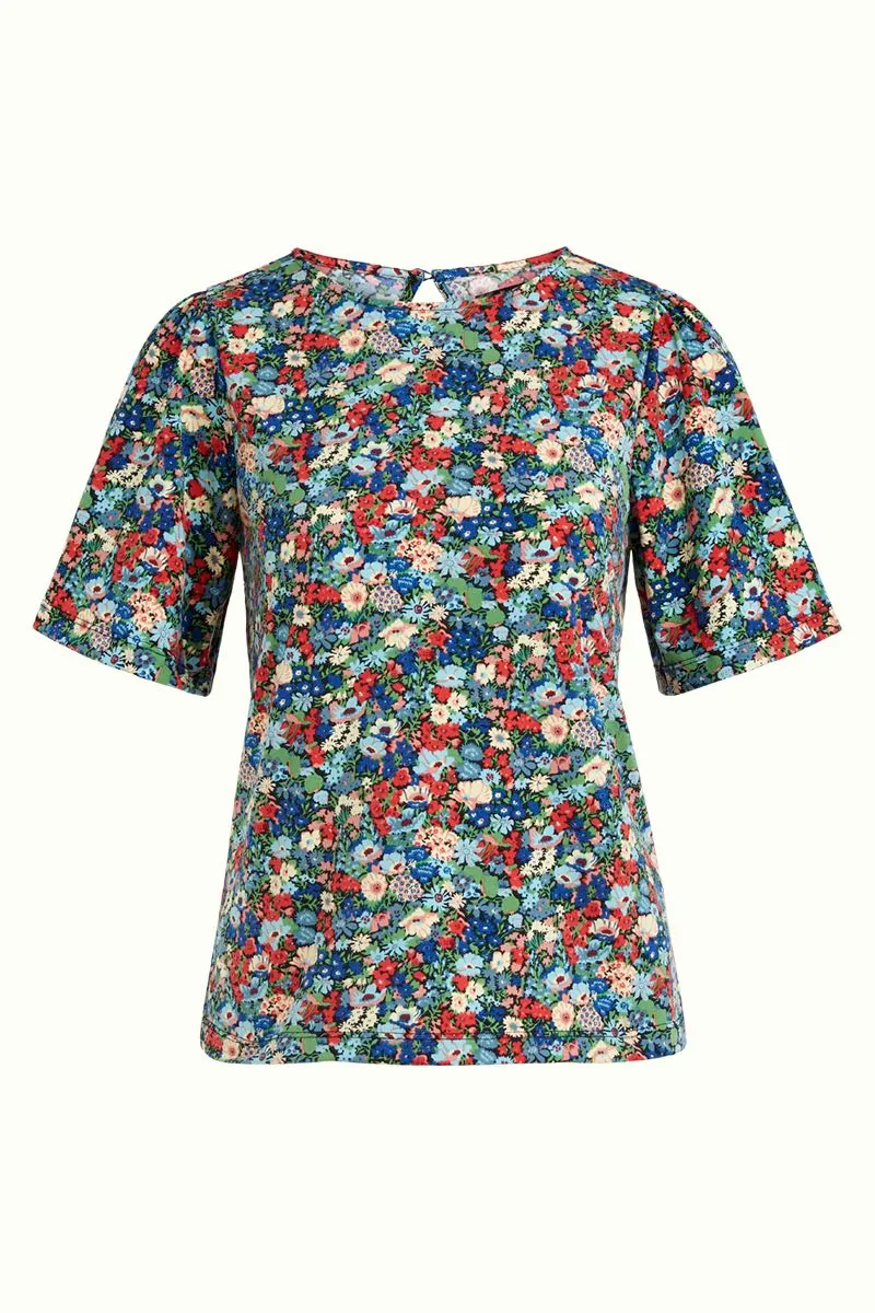 King Louie Lizzy top zamora parisian blue