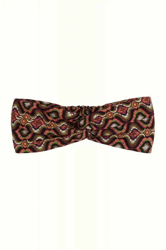 King Louie twist hairband hotspot beaujolais red