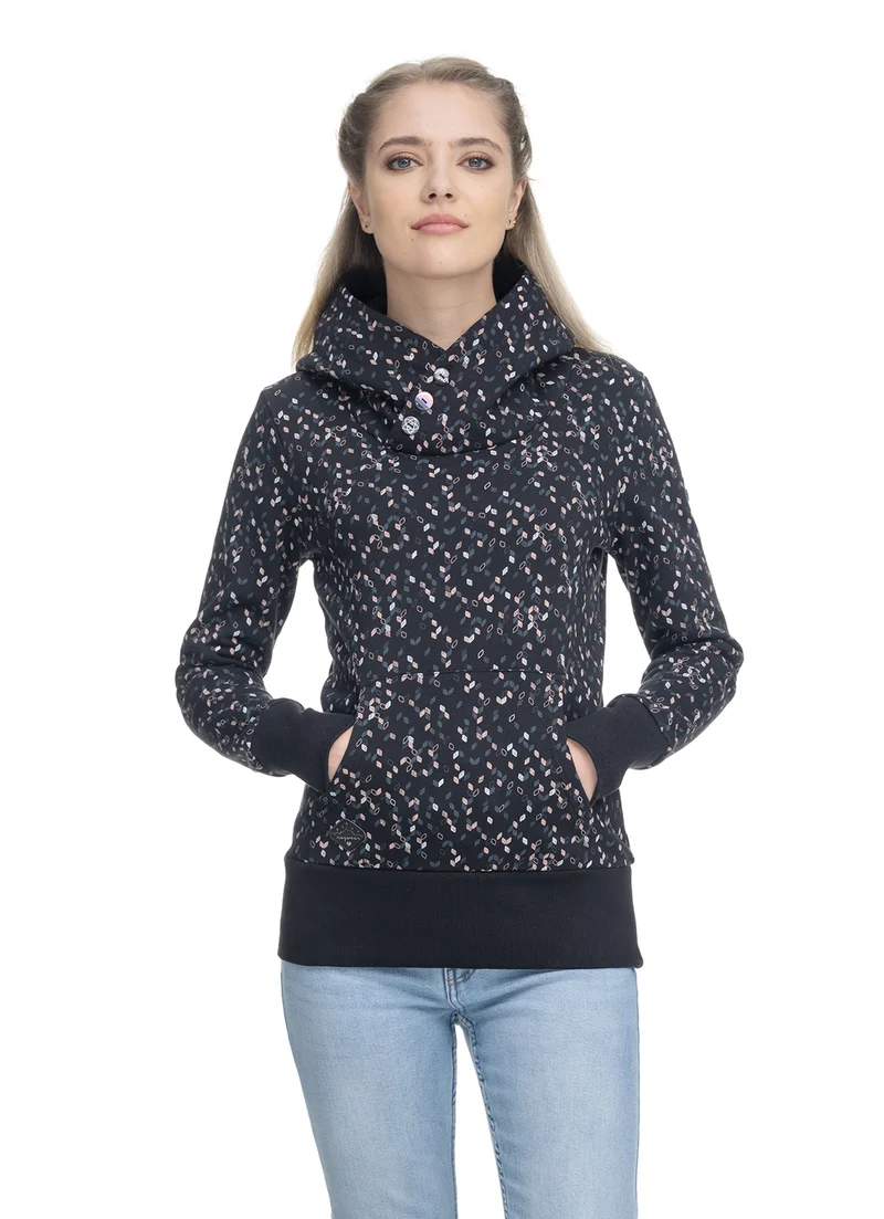 Zwarte trui met kangoeroezakken | Ragwear sweatshirt Chelsee black