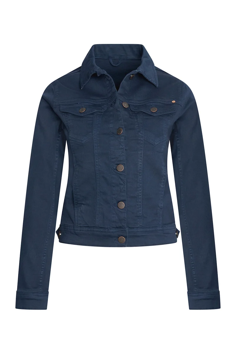 Spijkerjasje met lichte wassing | Cloud9 jacket Zoë navy