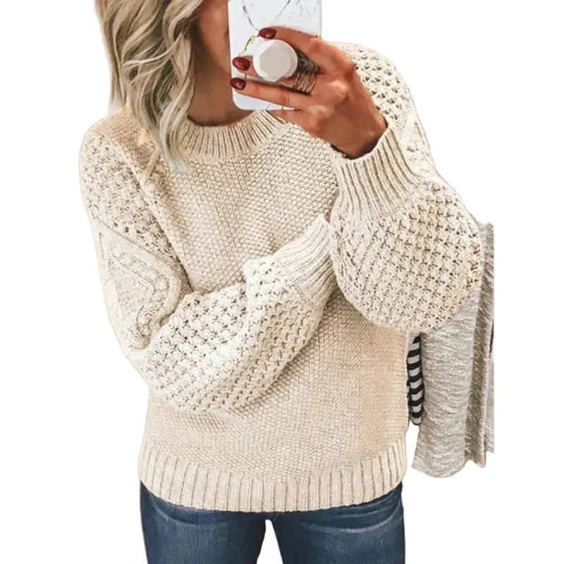 Dames Trui met Eenvoudige Stijl voor de Herfst