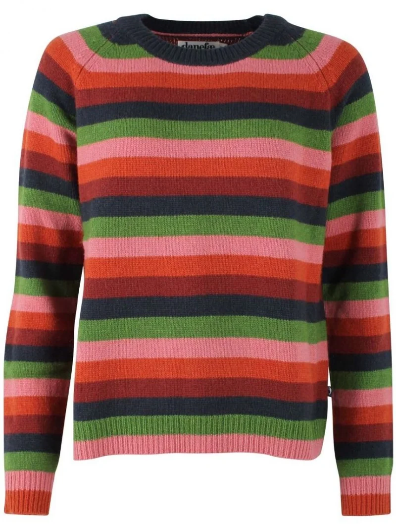 Gebreide trui met streepprint | Danefae Hytte sweater comfort stripe