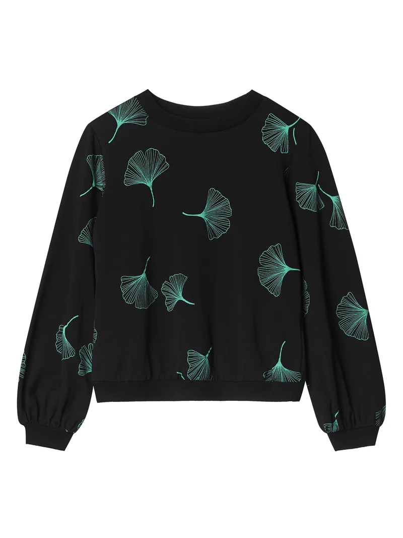 Relaxte trui van biologisch katoen | Mademoiselle YéYé here we go sweater gingko