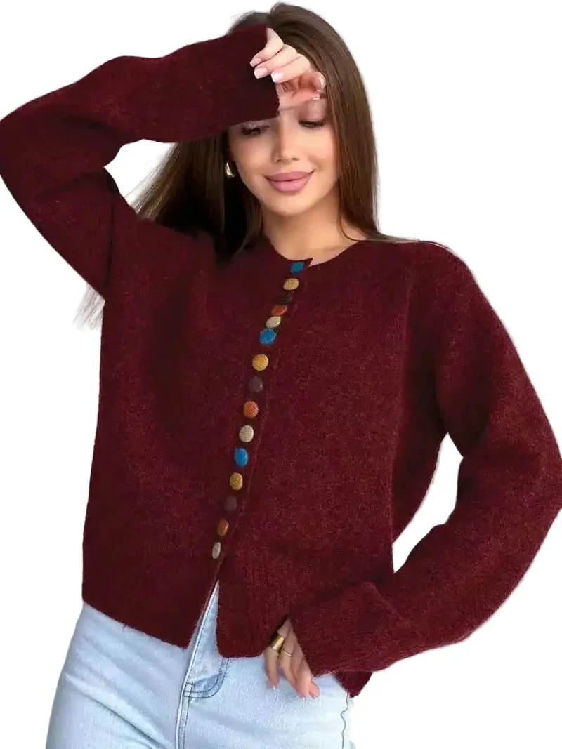 Dames Vest Met Knoopaccenten