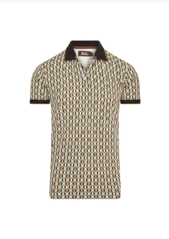 Polo met grafische print | 4Funkyflavours save the overtime (for me)