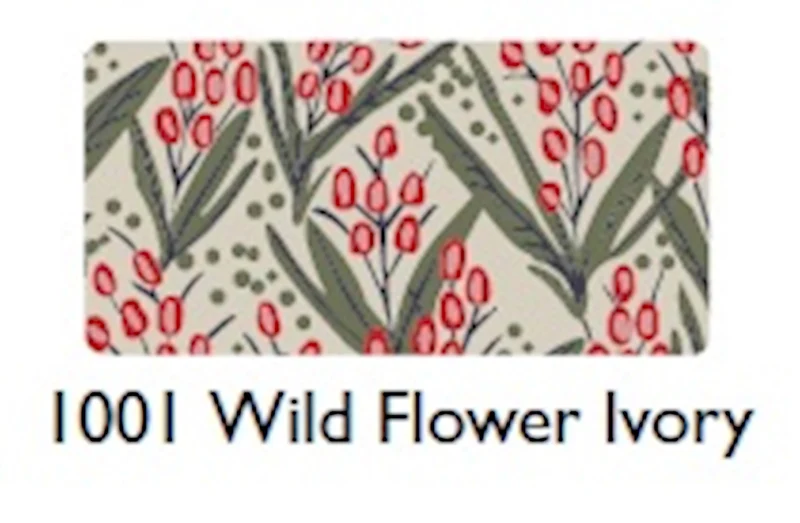 Zilch cotton scarf wild flower ivory