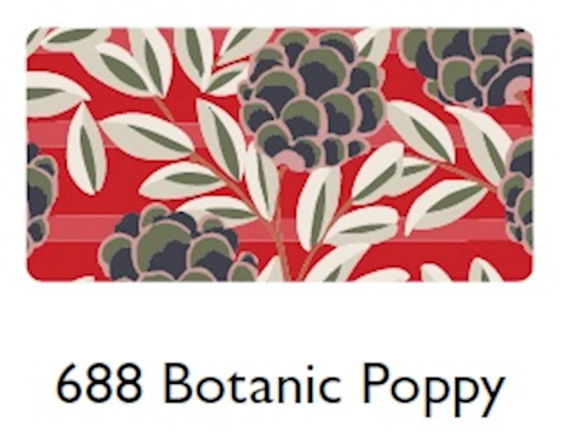 Zilch cotton scarf botanic poppy