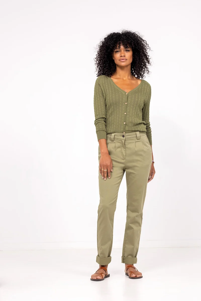 Mosgroene broek | Cloud9 Cato moss