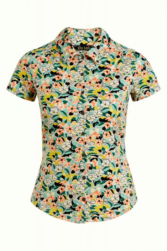 King Louie blouse pomelo mineral green