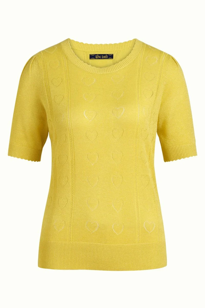 King Louie Agnes Top Decor Aurora Yellow